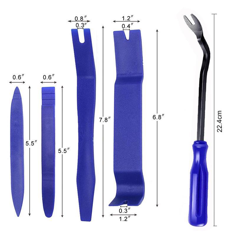 Zestaw narzędzi do demontażu urządzeń audio o wielu rozmiarach: Zestaw 3-25 szt. narzędzi do naprawy i modyfikacji wewnętrznych paneli samochodowych