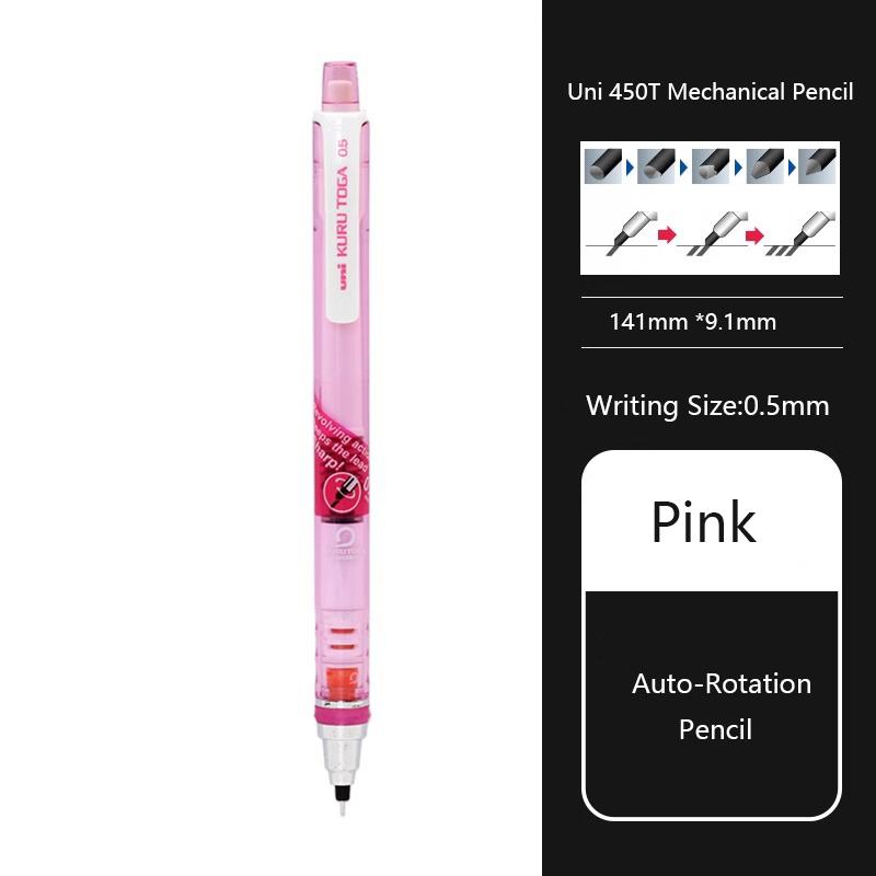 Uni KuruToga Mechanical Pencil, 0.5mm Smudge-Proof Auto Lead Rotation Writing/Drafting/Drawing Pen Japanese Stationery lapiseira