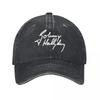 Classic Hallyday Baseball Cap Unisex Style Distressed Washed Snapback Cap Outdoor Workouts Gift Caps Hat