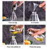 200ML Oil Sprayer Dispenser Oil Spray Bottle Portable Grilling Olive Oil Glass Bottle for Kitchen Cooking Salad Bread
