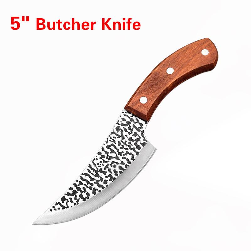Laser Damascus Stainless Steel Cleaver Knife Wood Handle Kitchen Knives Cleaver Meat Chopping Vegetable Chef Butcher Knife Heavy