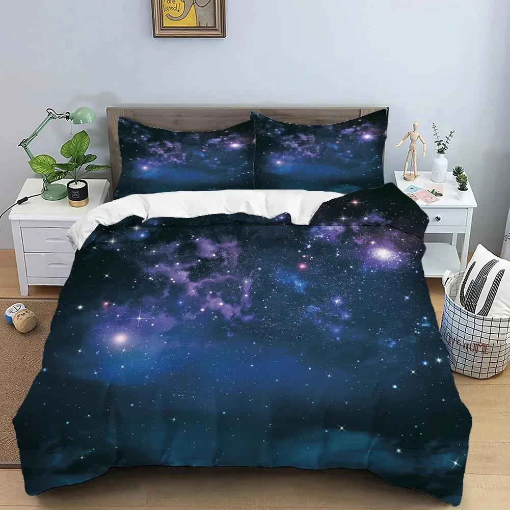 Design Moon Star Bedding Set Cartoon Duvet Cover King Queen Double Size Luxury Adults Bed Linen and Pillow Case
