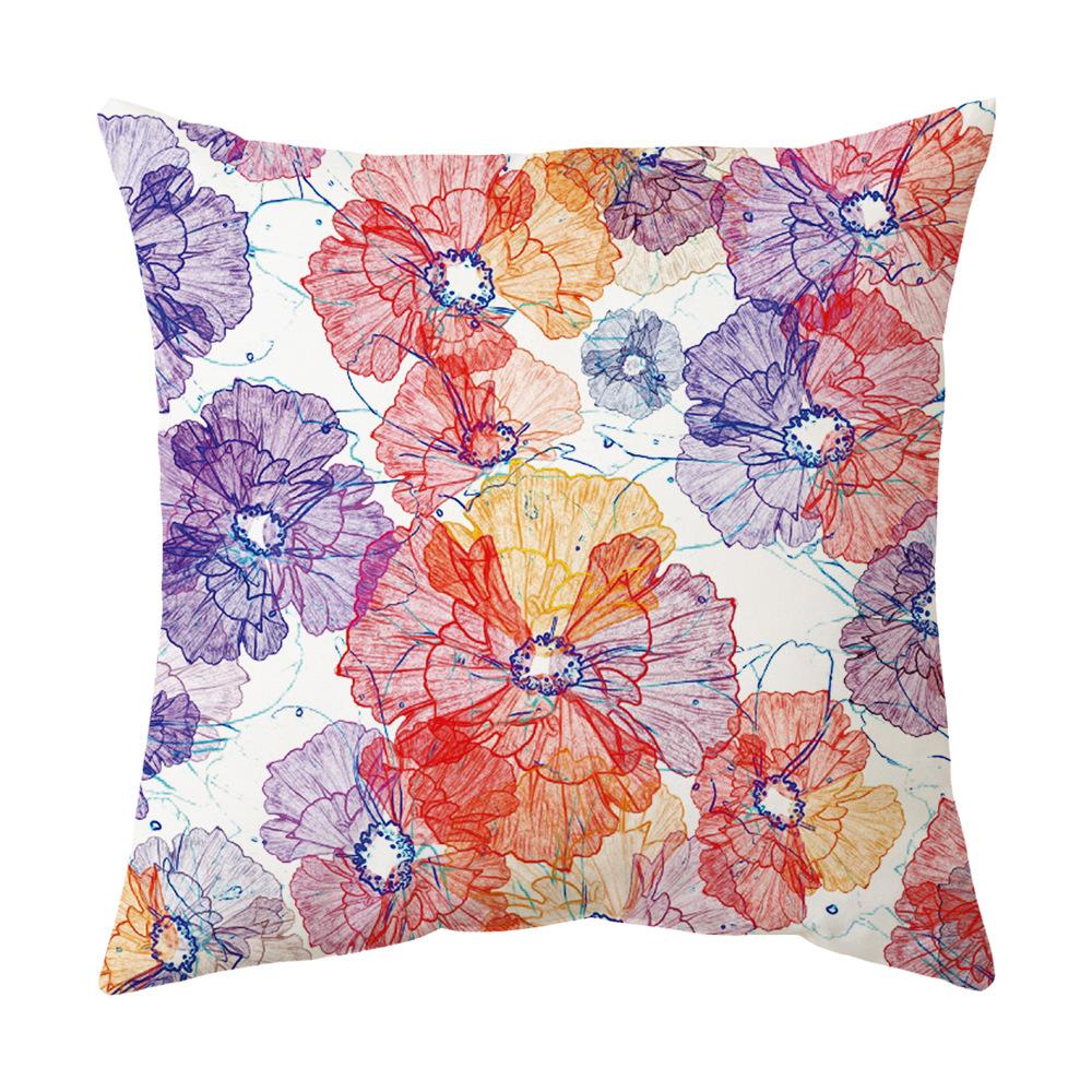 Pillow Cover Sofa Cushion Cover Car Sofa Cushion Cover Peach Skin Velvet