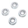 4PCS Steel Material Mower Shaft Bearings Silver Ball Bearing Replacement Lawn Mower Bearings