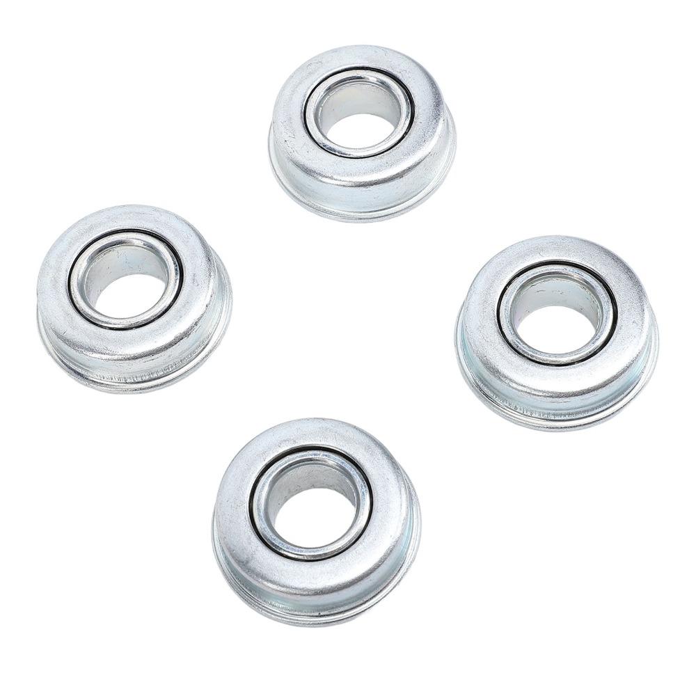 4PCS Steel Material Mower Shaft Bearings Silver Ball Bearing Replacement Lawn Mower Bearings