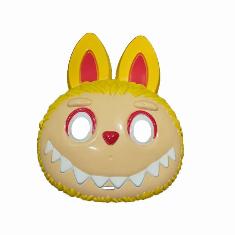 

1 шт. популярная тканевая маска Rab на Хэллоуин, реквизит для косплея, светящаяся тканевая маска эльфа для вечеринки One size