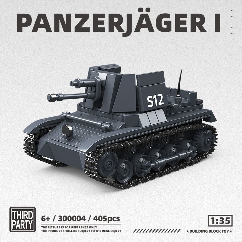 New model German Type 1 Fighter Vehicle series toy building blocks military 300004 armored vehicle for boys aged 8-12 years old
