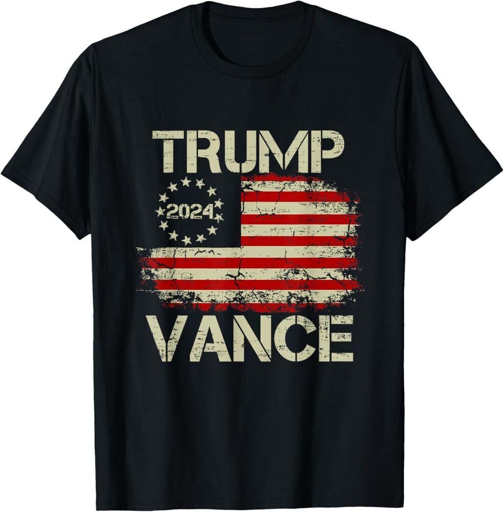 Trump Vance 2024 Election 24 Donald Trump VP President T-Shirt Unisex T-Shirt XXL