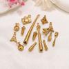 Yori 5 Stück Edelstahl 18K Gold Plated Anhänger DIY Schmuckzubehör Verwendet für DIY Herstellung von Armband Halskette
