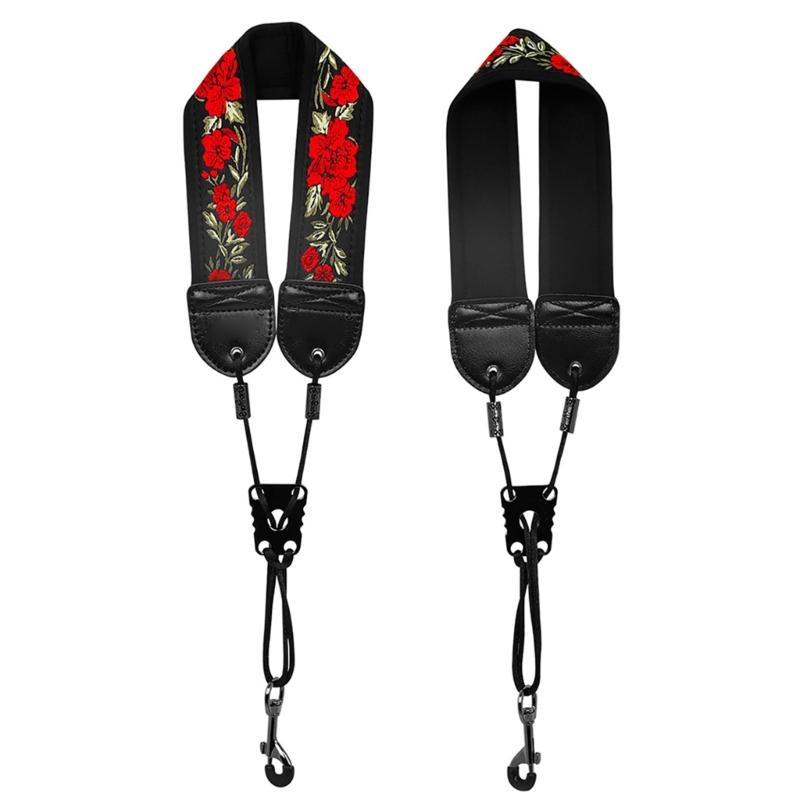 Adjusted Length Saxophone Neck Strap Soft Saxophone Belt Breathable Strap Padded Upgraded for Tenors Saxophone