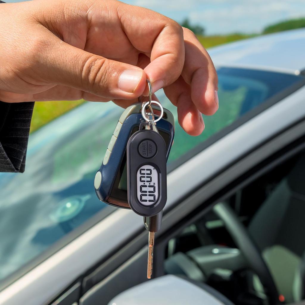 Stop Timer Clock Outdoor Sports Time Counter Watch Pocket Size Ornament Digital Countdown Clock Accessories for Cooking Training