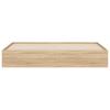 Vidaxl Bed Frame with Drawers, Sonoma Oak, 160X200 Cm