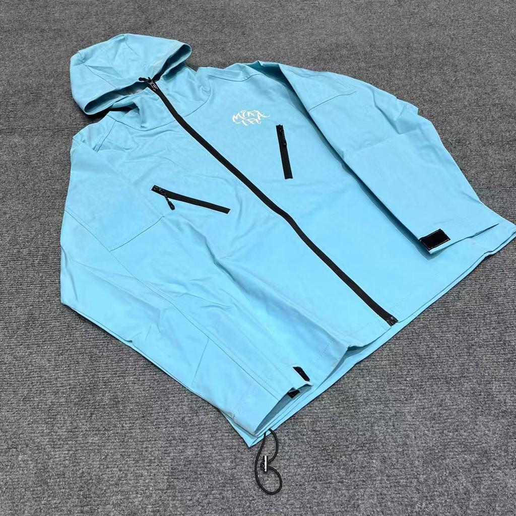 Herbst Syna Unisex Kapuzen-Windbreaker mit gesticktem Logo