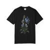 Fuseflower Porcelain Electric T-Shirt Black Front Print Comfort Colors 1717