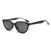 2026 Korean Small Frame Cat-shaped Plate Foot Polarized Sunglasses Trendy Men's and Women's Sunglasses