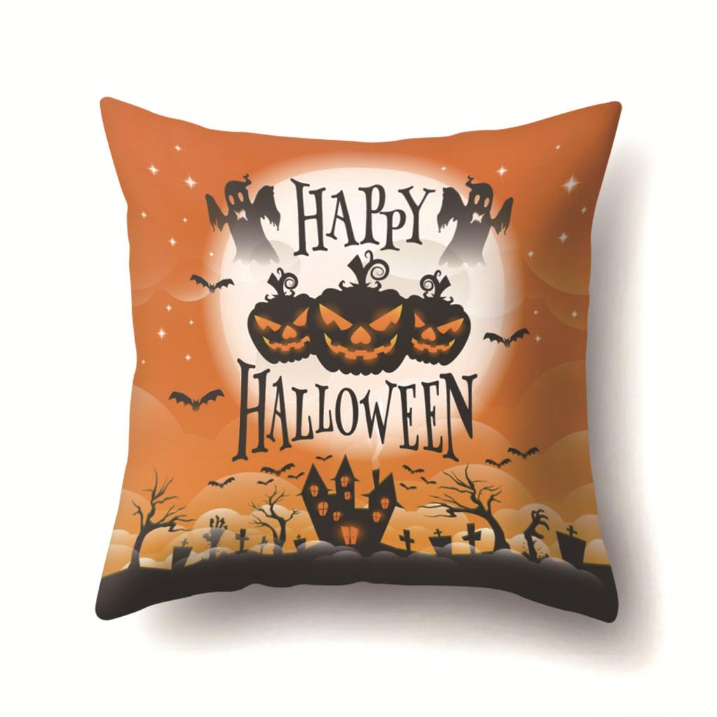 Halloween Kissenbezug Auto Lendenkissen Kürbis Sofa Kissenbezug Büro Zuhause Wohnzimmer Kissenbezug