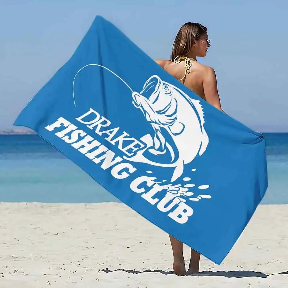 

Nash Fishing Print Beach Towel - Soft Absorbent Towel for Fishing Enthusiasts, Unique Design for Everyday Use and Comfort W30*H60(CM)
