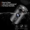 Men Electric Mini Shaver Rechargeable Type-c Charging Car Portable Led Digital Display Wet & Dry Shaver Men Women Home Razor
