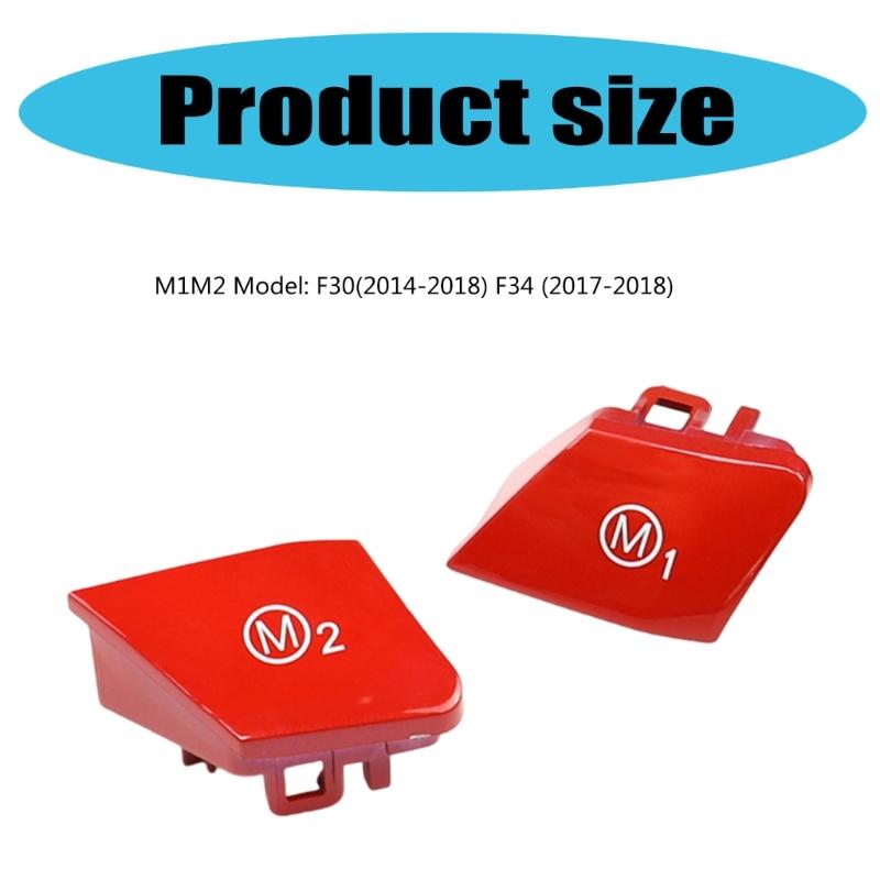 Precise Mode Switches Buttons for F30(2014-2018) F34(2017-2018) Smooth Transitions on Steering Wheel Easy Access 1 Pair