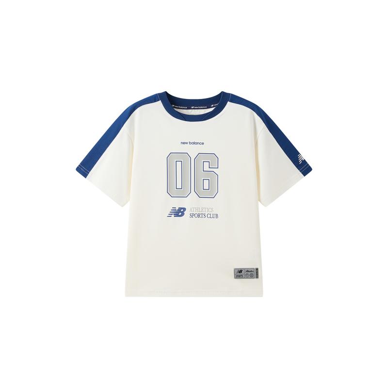 New Balance NB T Shirt Ivory White Children Aged 3 7 Years Old 7EF24023-IV 170