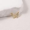 Light Luxury Two-Tone Butterfly Pendant Necklace - Gold & Silver Fashion Accessory for Women