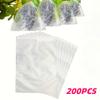 200pcs White Mesh Fruit Protection Bags Non-Woven Bird-proof Insect-proof for Vineyard Breathable Fruit Net Bags with Drawstring