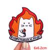 Cute Ghost/Cat Embroidered Patch Cartoon Animal Patch Iron On Patches For Clothing Thermoadhesive Patches For Clothes Jacket DIY