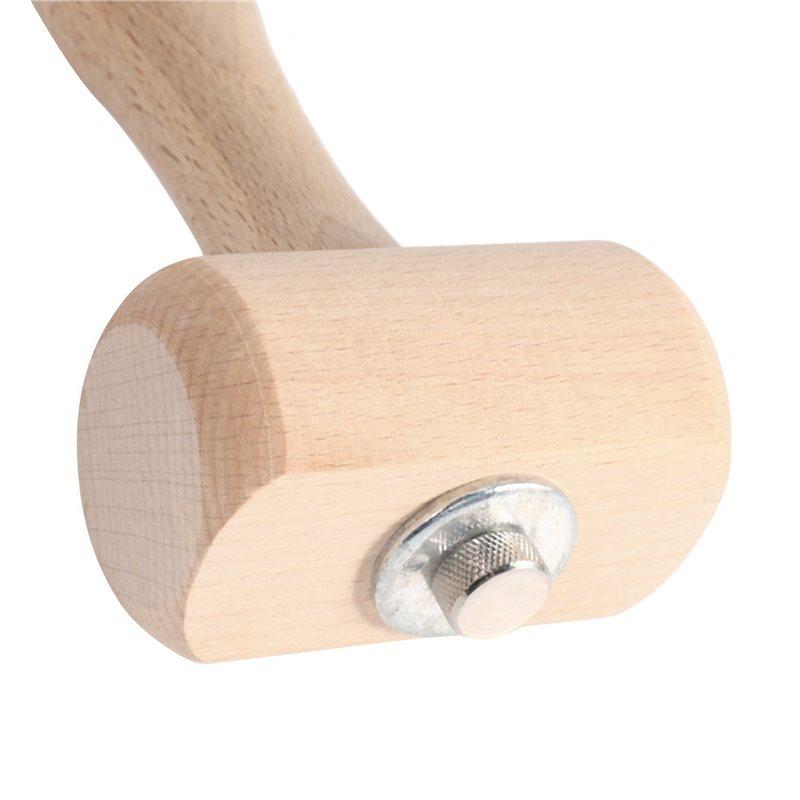 4X Holzhammer Lederhandwerk Schnitzhammer Nähen Leder Werkzeugsatz (Hölzern)