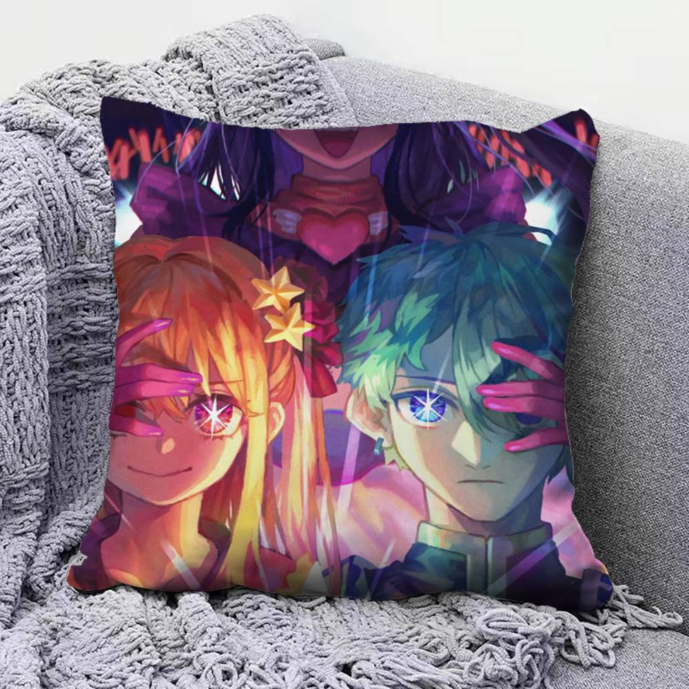 Ai Hoshino Oshi No Ko Anime Girl Pillow Covers Home Sofa Cushion Covers and Aecorative Custom