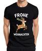 FROHE WEIHNACHTEN Rentier Lichterkette Niedlich Kinder Geschenk Herren T-Shirt