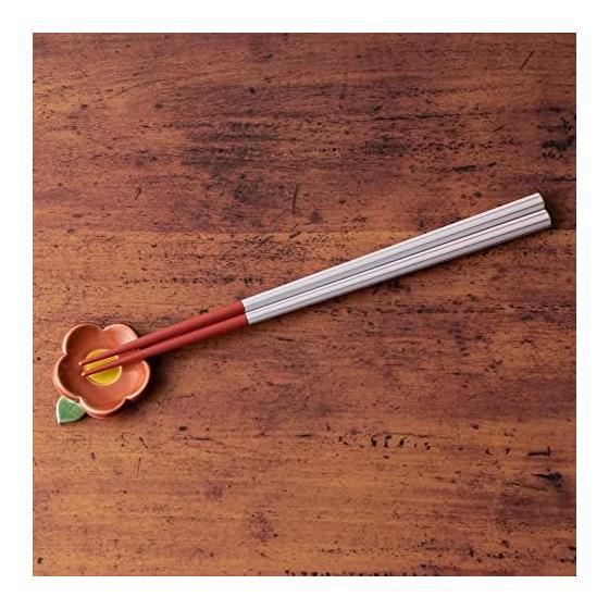 Tatara Chopstick Rest, Camellia, Red, Mino Ware, Ceramic, Handmade, Hand-formed, Tatara-made, 030550
