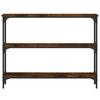 VidaXL Console Table Smoked Oak 100x22.5x75 Cm Engineered Wood 834027