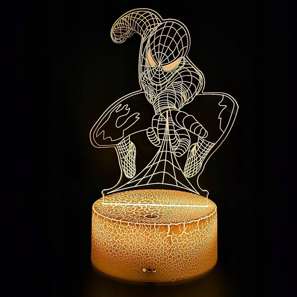 Spiderman Spider-Man 16 Led 3D Night Light For Children + Remote Control