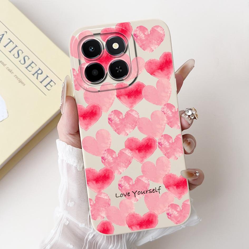 6.61" For Honor X6c 2025 Case Cute Panda Rabbit Soft Liquid Silicone Shockproof TPU Back Cover For HonroX6c Play 9C NIC-LX1 Para