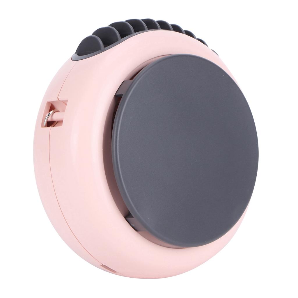 Small Round Neck Fan with Pattern Portable USB Charging Fan Desktop Fan for Dormitory Home