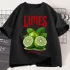 Funny Limes From Hand Tropical Zest Graphic Tshirts Unisex Unisex Fashion Aesthetic Y2k T Shirts Oversized Cotton Casual Tees Gifts