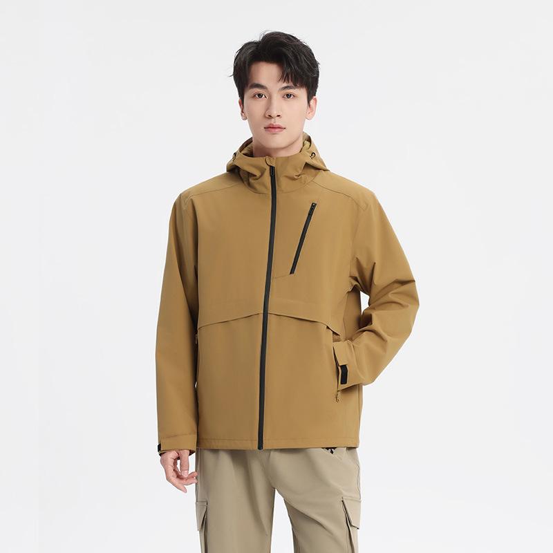 Jiao Single-layer Jacket 25 Spring New Outdoor Casual Windproof Waterproof Mountaineering Couple Trench Coat