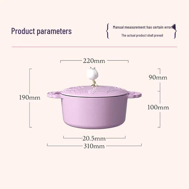 Kumbach Breguet 22cm Enamel Cast Iron Pot