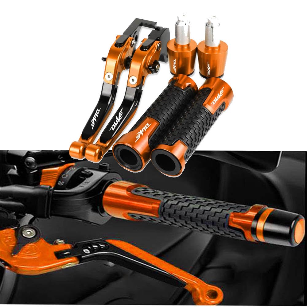 

MAORANG FOR RC390 DUKE390 250 200 2023 Brake Horn Clutch Handlebar Cover Pull Rod Accessories Motorcycle Accessories (Orange Black) чёрный