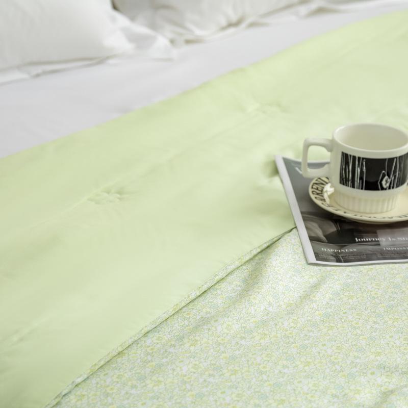 60s Tencel Lightweight Jacquard Summer Quilt - Skin-Friendly, Machine Washable, Printed Hollow-Out Design for Single & Double Beds
