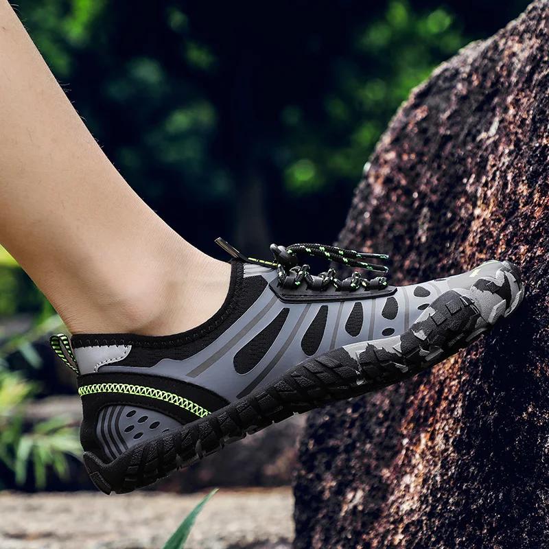 Fashion Barefoot Shoes Men Walking Fivefinger Men Summer Water Woman Swimming Outdoor Non-slip Durable Trekking Shoes Wading Sneakers