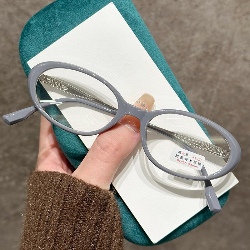 Men Women Anti-blue Light Reading Glasses Unisex Ultralight HD Lens Presbyopia Far Sight Eyewear Retro Round Frame Prescription