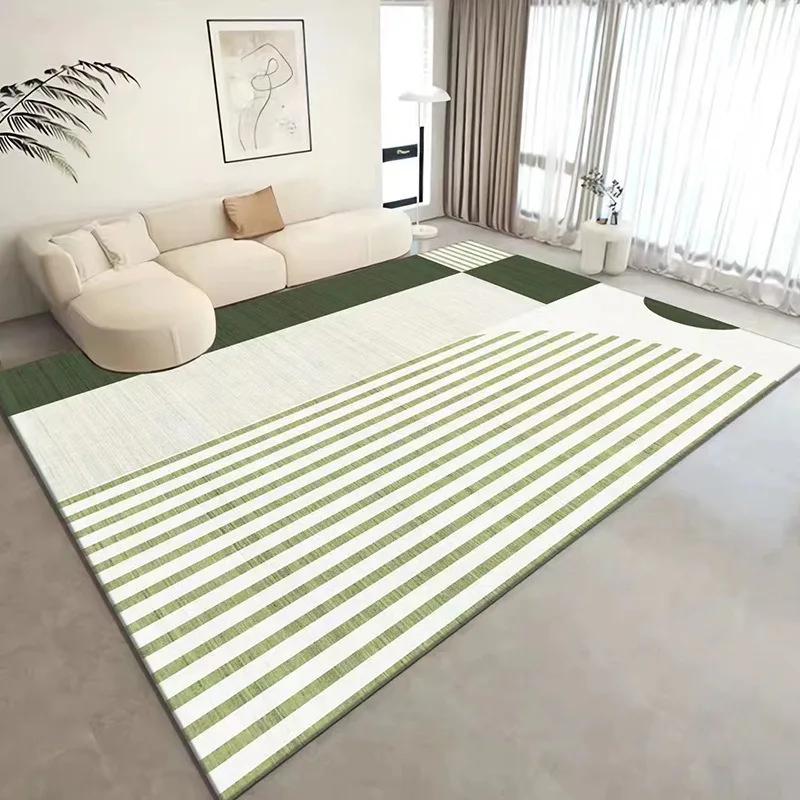 Living Room Carpet Bedroom High-density Loop Pile Rug Large Area Simple Style Foot Mat Dirt-resistant Easy To Care Floor Mats
