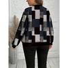 Women S Plus Size Long Sleeve Casual Bomber Jacket