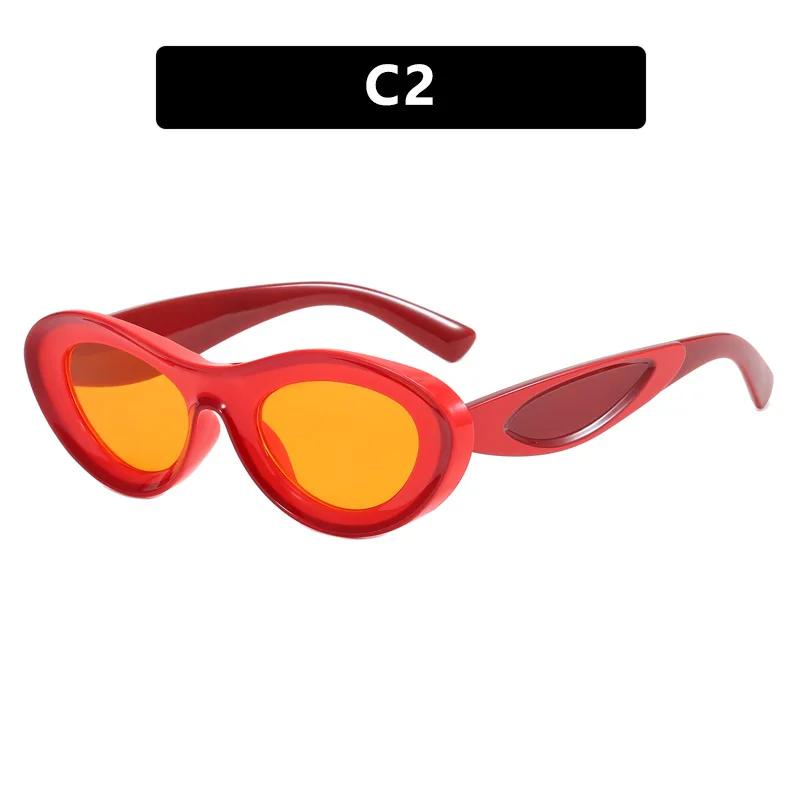 

New Retro Sunglasses for Women Men Fashion Oval Y2K Sun Glasses Steampunk Shades Driving Goggles Glasses Oculos De Sol OTHER