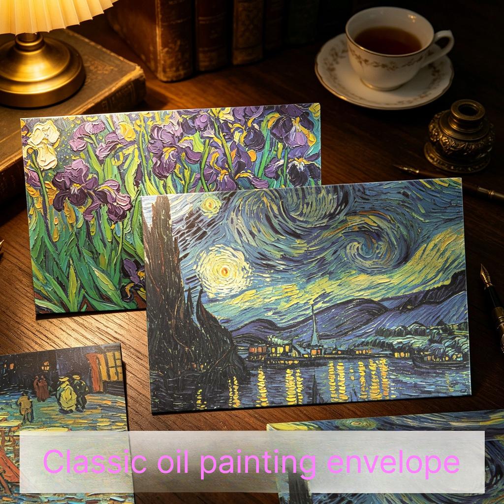 Envelope Packaging Bag with a High-end Feel Reminiscent of Ancient European Style Oil Painting