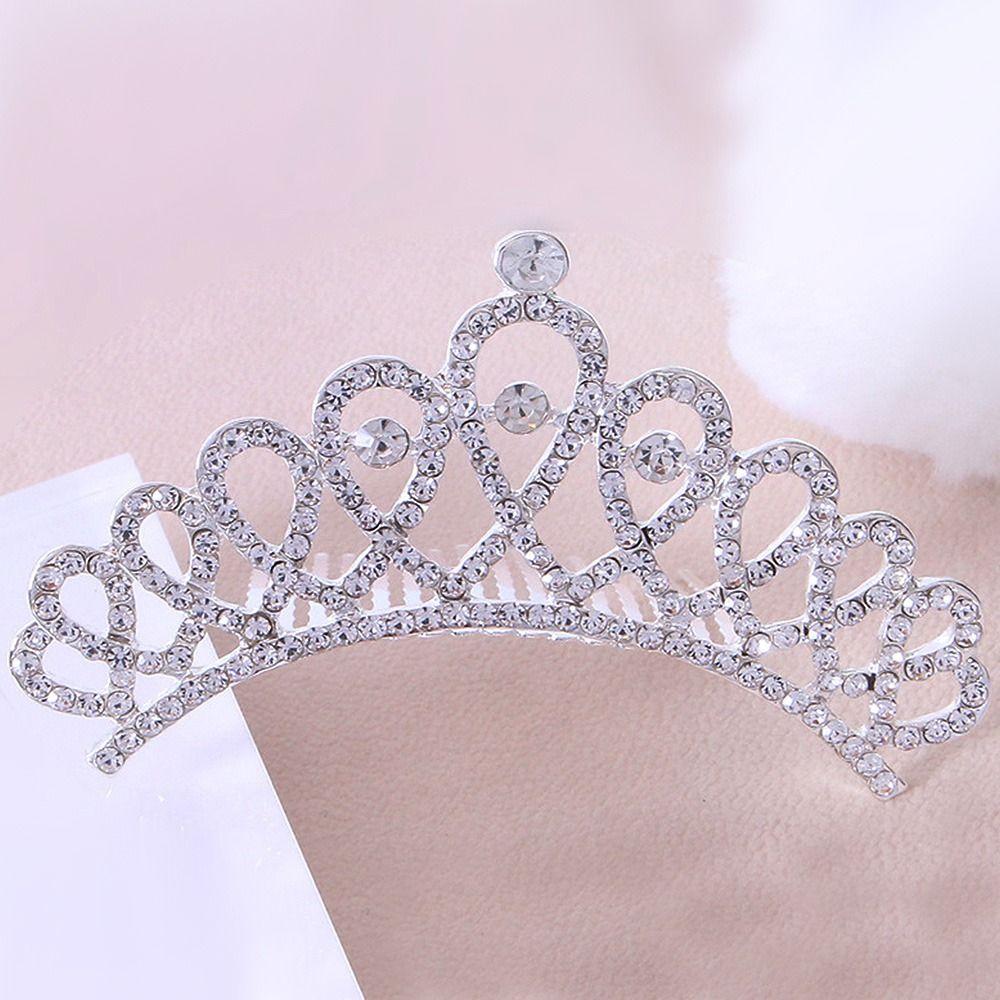 Video su Qual è Tiara nuziale in lega d'oro cristallino lucente, corone per regine di bellezza, tiara per matrimoni, accessori per capelli in stile principessa