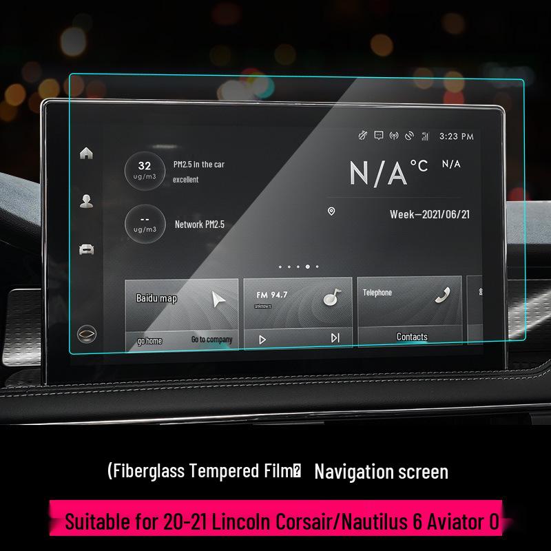 

Tempered Glass Film for 2020-2021 Lincoln Corsair/Nautilus/Aviator Navigation Screens HD