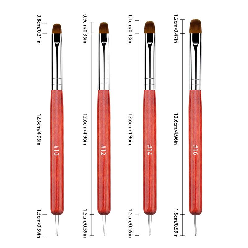 Dual-Ended Nail Art Brushes And Dotting Pens Set Professional Manicure Detailing Tools Rhinestone Gel Painting Manicure Tool