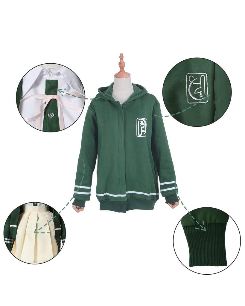 Nanami Chiaki Cosplay Super High School Level Gamer Danganronpa Cosplay Costume for School and Stage Wear Chiaki Wig Size [Excellent Quality] Wig,